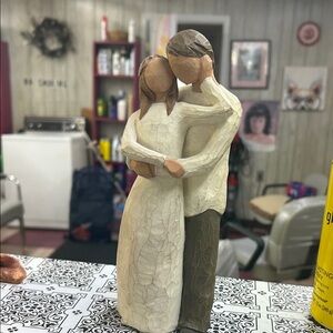 Carved Couple Figurine